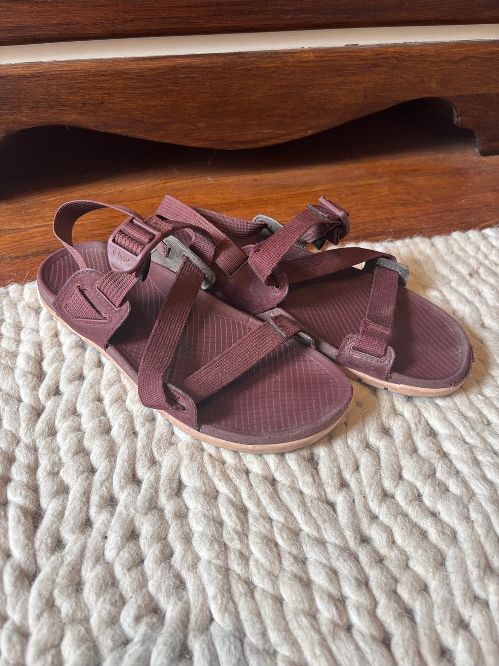 Chaco Women's Strappy Sandals - Burgundy Plum